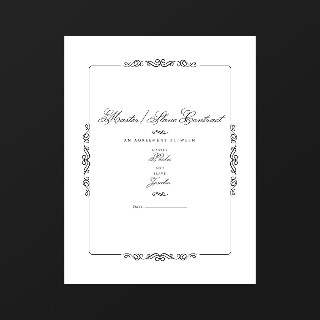 Elegant contract style preview