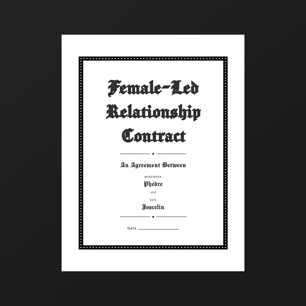 Blackletter contract style preview